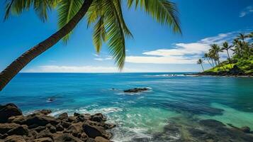 afbeelding blauw oceaan Hawaii foto