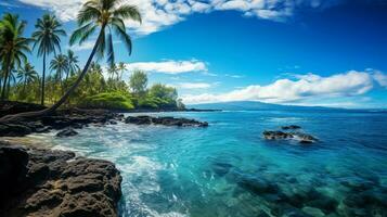 afbeelding blauw oceaan Hawaii foto