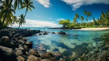 afbeelding blauw oceaan Hawaii foto