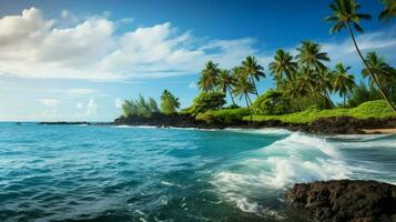 afbeelding blauw oceaan Hawaii foto