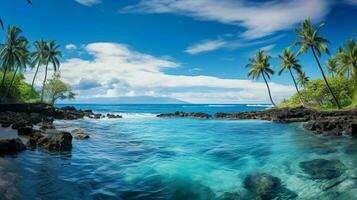 afbeelding blauw oceaan Hawaii foto
