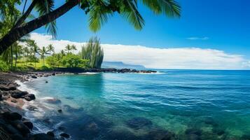 afbeelding blauw oceaan Hawaii foto