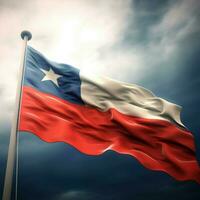 vlag van Chili hoog kwaliteit 4k ultra hd foto