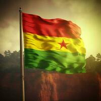 vlag van Guinea hoog kwaliteit 4k ultra h foto