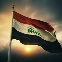 vlag van Irak hoog kwaliteit 4k ultra hd foto