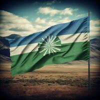 vlag van Lesotho hoog kwaliteit 4k ultra foto