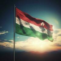 vlag van Madagascar hoog kwaliteit 4k ult foto
