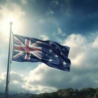 vlag van nieuw Zeeland hoog kwaliteit 4k ul foto
