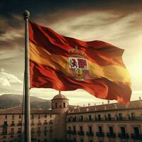 vlag van Spanje hoog kwaliteit 4k ultra hd foto
