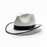 hoed met wit achtergrond hoog kwaliteit ultra hd foto