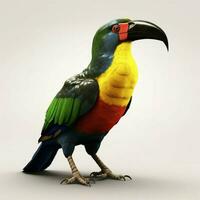 nationaal vogel van centraal Afrikaanse republiek hoog q foto