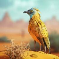 nationaal vogel van mauritania hoog kwaliteit 4k ultra foto