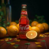 Product schoten van Coca Cola oranje hoog kwaliteit 4 foto