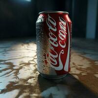 Product schoten van eetpatroon cokes plus hoog kwaliteit 4k foto