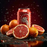 Product schoten van eetpatroon cokes met pittig bloed orang foto