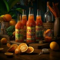 Product schoten van fanta exotisch hoog kwaliteit 4k ul foto