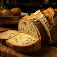 Product schoten van Italiaans brood hoog kwaliteit 4k u foto