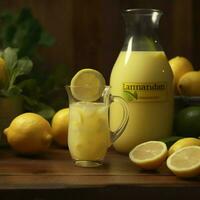 Product schoten van limonade hoog kwaliteit 4k ultra foto