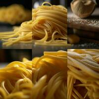 Product schoten van linguine hoog kwaliteit 4k ultra foto