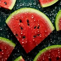 Product schoten van de vers watermeloen achtergrond foto