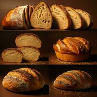 Product schoten van brood hoog kwaliteit 4k ultra hd foto