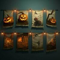 Product schoten van halloween banners hoog kwaliteit foto