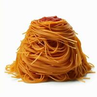 Product schoten van foto van spaghetti met Nee backg