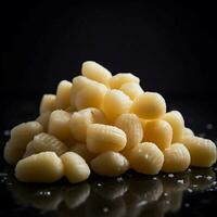 Product schoten van foto van gnocchi met Nee backgro