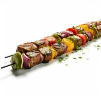 Product schoten van foto van kabobs met Nee backgrou