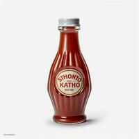 Product schoten van foto van ketchup met Nee backgro