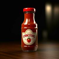 Product schoten van foto van ketchup met Nee backgro