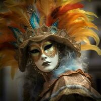 Venetiaanse carnaval hoog kwaliteit 4k ultra hd hdr foto