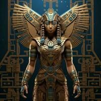 ontwerp een 3d avatar geïnspireerd door Egyptische mythologie met hoi foto