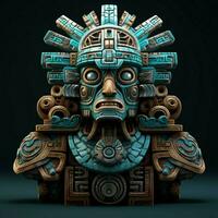 ontwerp een 3d avatar geïnspireerd door oude mayan beschaving foto