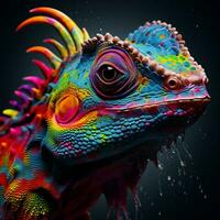 levendig dieren toevoegen een plons van kleur naar de wereld foto