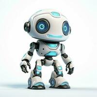 qfix robot kits 2d tekenfilm illustraton Aan wit achtergrond foto