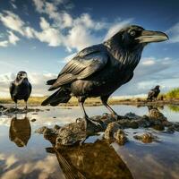 kraai wild leven fotografie hdr 4k foto