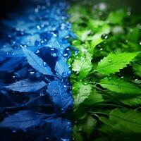 olijf- groen vs elektrisch blauw hoog kwaliteit foto