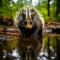 stekelvarken wild leven fotografie hdr 4k foto