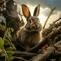 konijn wild leven fotografie hdr 4k foto