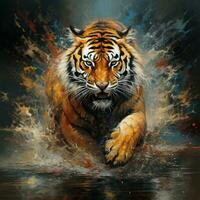 tijger achtergrond hd foto