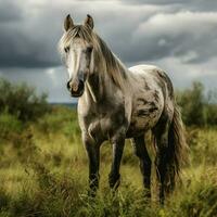 foto van paard vol schot hoog kwaliteit hdr 16k ultra hd