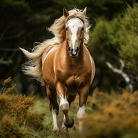 foto van paard vol schot hoog kwaliteit hdr 16k ultra hd