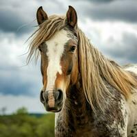 foto van paard vol schot hoog kwaliteit hdr 16k ultra hd