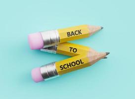 minimalistische potloden in back to school-concept foto