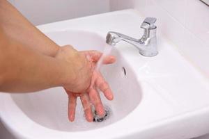 gezonde handen wassen foto