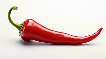 rood heet Chili peper geïsoleerd Aan wit achtergrond foto