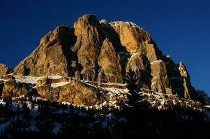 visie van de dolomieten berg reeks foto