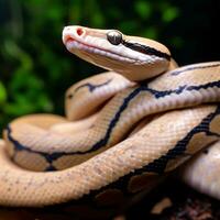 albino bal Python ,ai gegenereerd foto