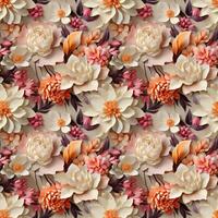 patroon met decoratief bloemen foto